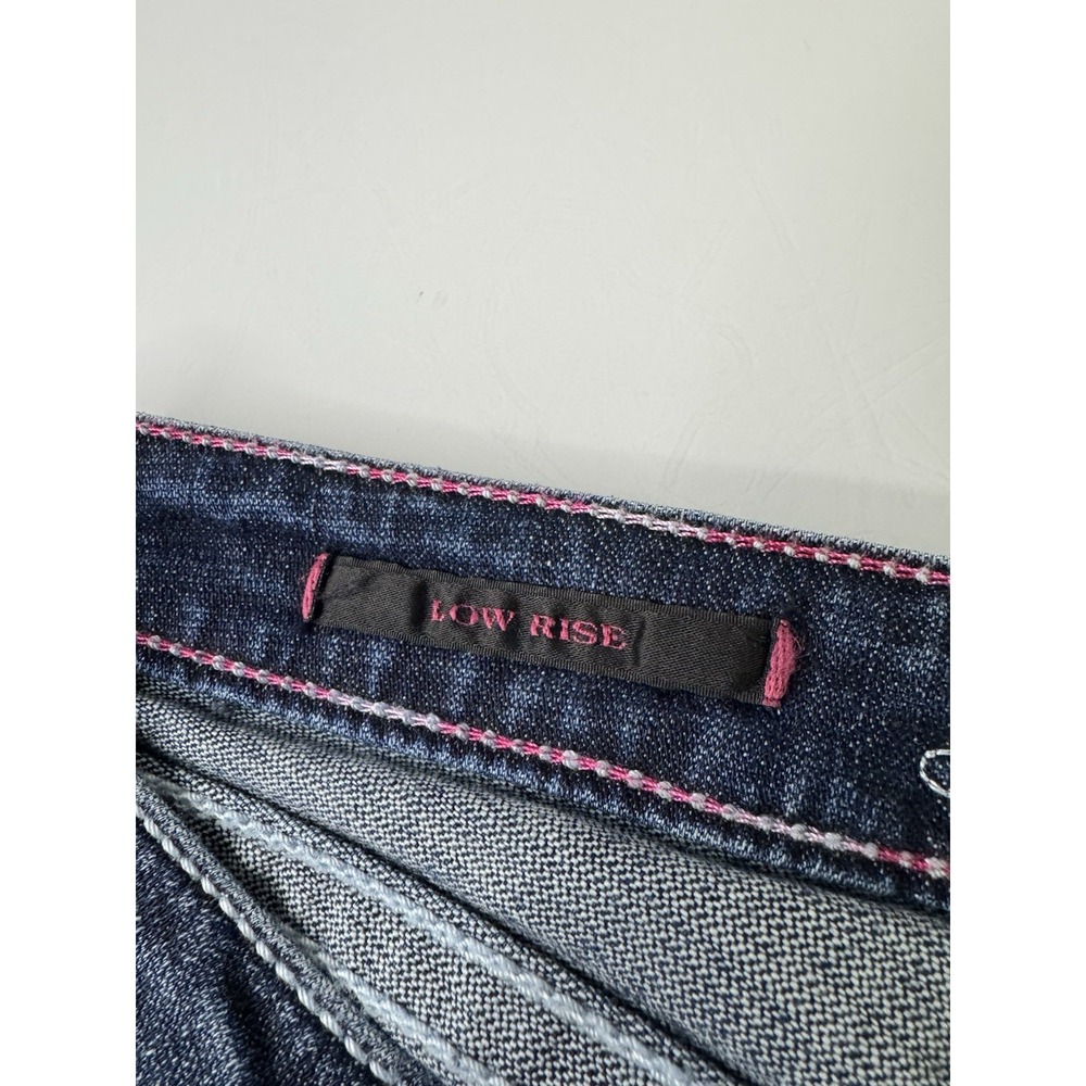 Women's Wrangler Rock 47 Blue Jeans Size 28 / 34" Inseam Colorful Pocket - Picture 5 of 11